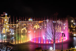 fountains at the island in pigeon forge